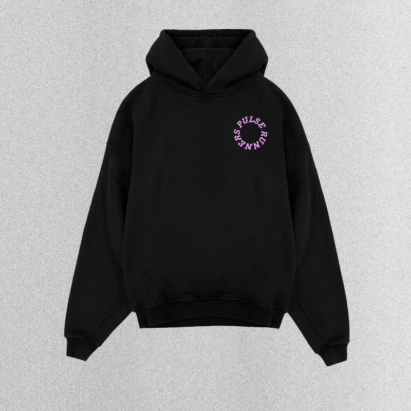 Sudadera Pulse Runners en color negro.